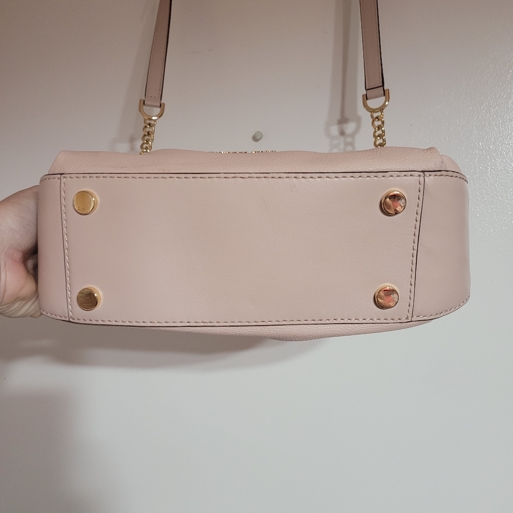 Michael Kors Lillie Pink Pebble Leather Crossbody Women's Handbag - Picture 5 of 10